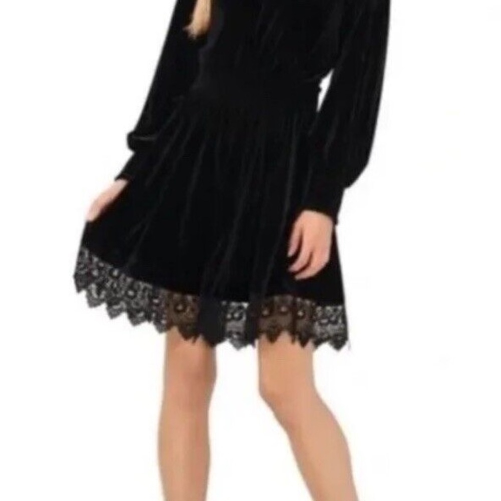 Chelsea & Violet Black Velvet Dress